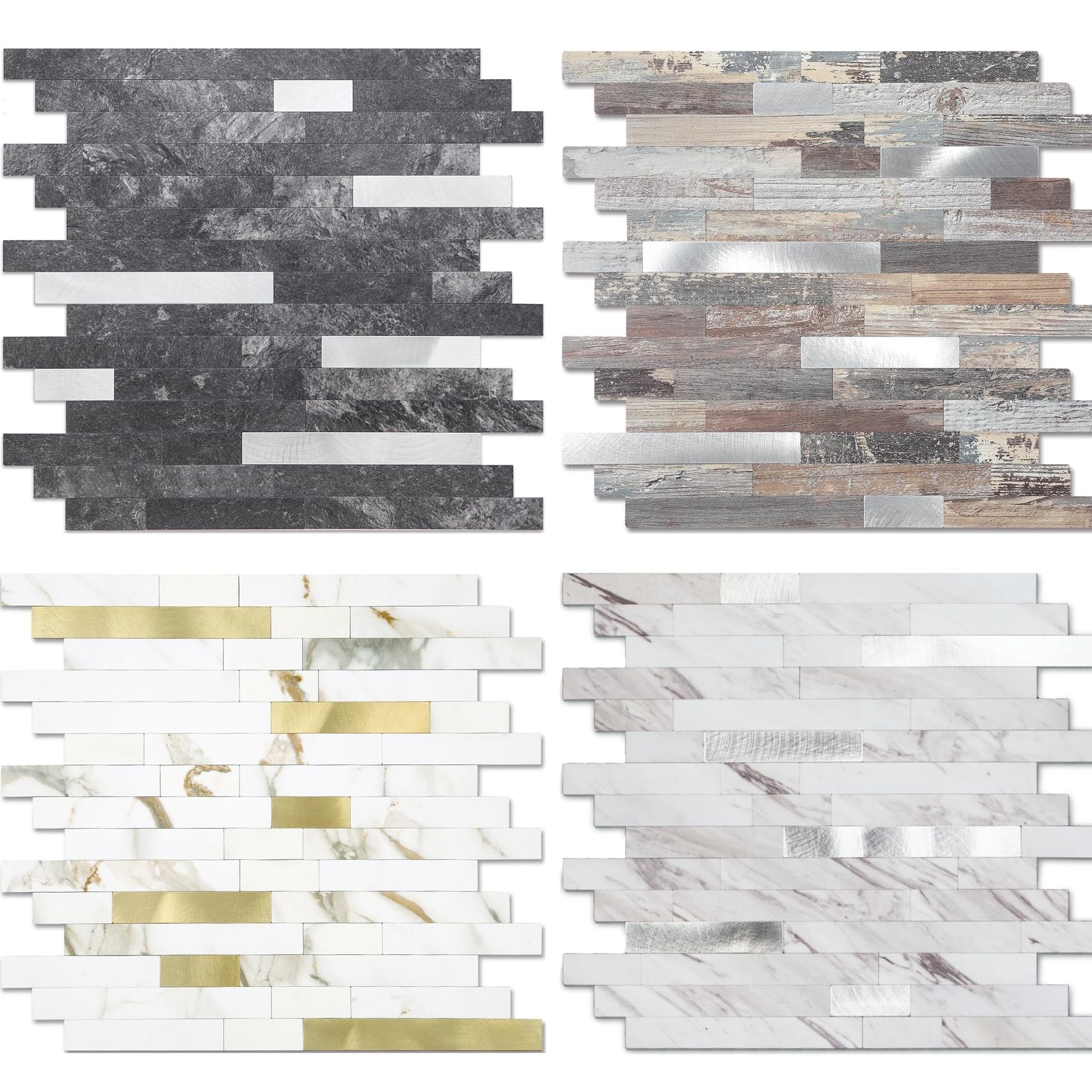 Yipscazo 2026 New Upgrade 11.34" X 11.57" Peel and Stick Backsplash, Stick on…