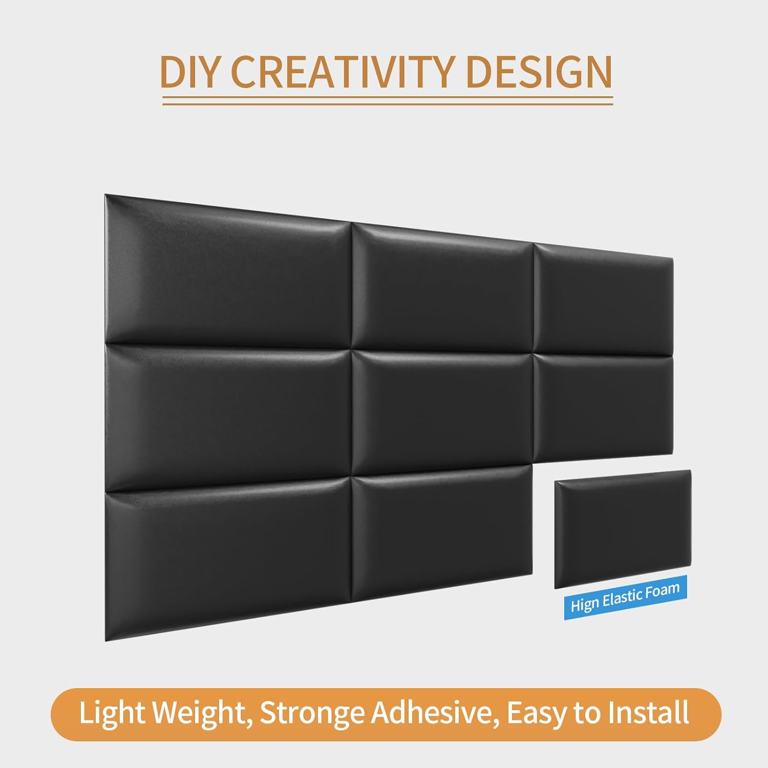 Stylish 3D Self-Adhesive Upholstered Headboards Wall Panels for Twin Beds