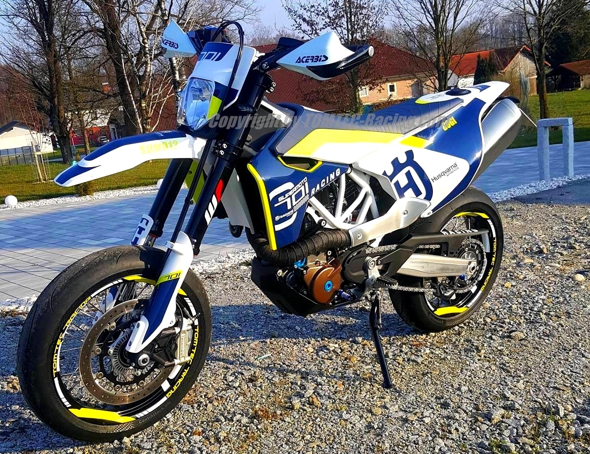 Felgenringaufkleber Wheels Decor Rims Supermoto Husqvarna 701 FS Fe 450 501 610