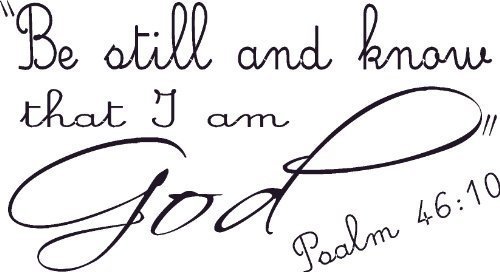 Psalm 46:10, Bible verse wall decals, scripture, Vinyl Art, stickers, love quote