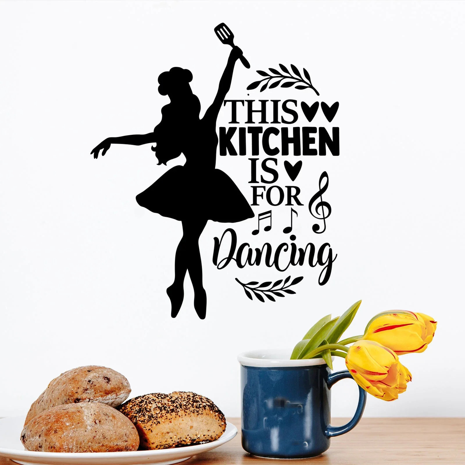 Wall Art Stickers This Kitchen Is for Dancing Home Decals Kitchen Quotes