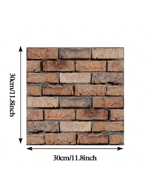 10 Pack 3D Brick Wall Stickers 3D Wall Panels Peel And Stick White Brick Wallpap