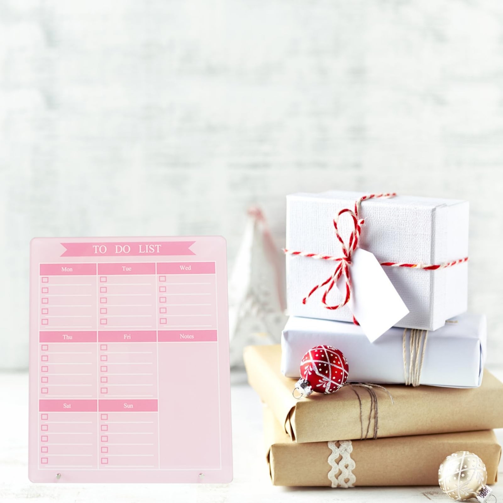 Weekly Planner Dry Erase Board for Desk,10"x12",Acrylic Desk Calendar to Do…