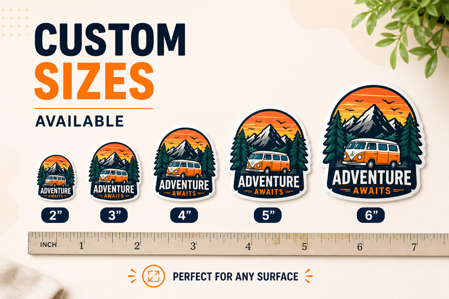 Bulk Custom Vinyl Stickers Die Cut Waterproof Logo Labels Gloss Decals Pack