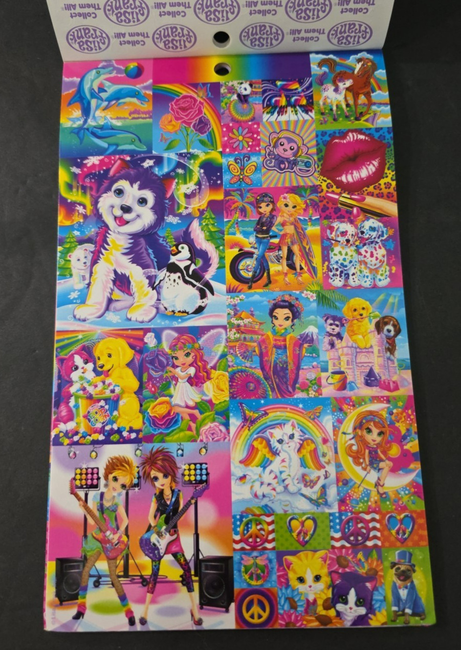 New Complete LISA FRANK The 2nd Official Collectors Set 1,850 Stickers Book