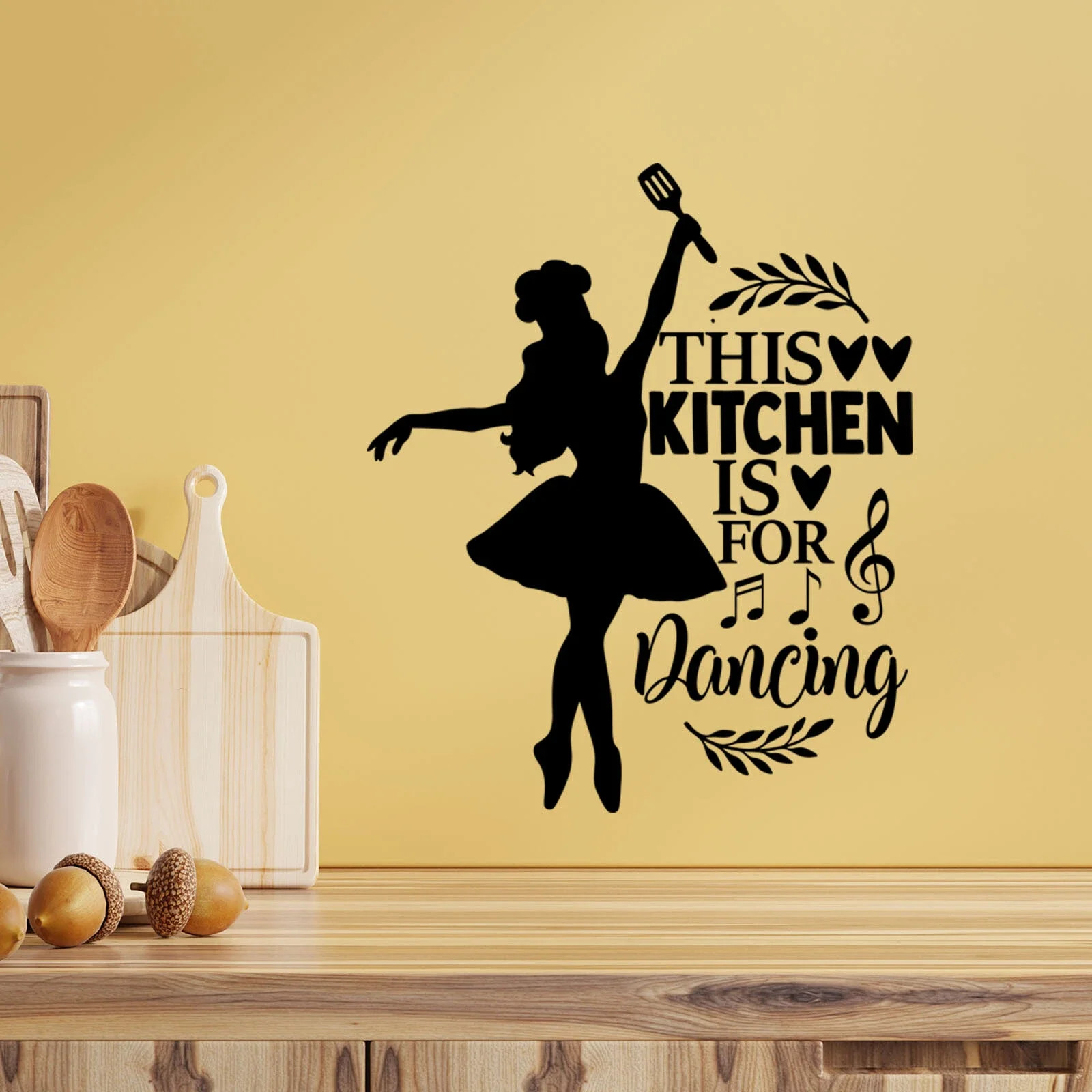 Wall Art Stickers This Kitchen Is for Dancing Home Decals Kitchen Quotes