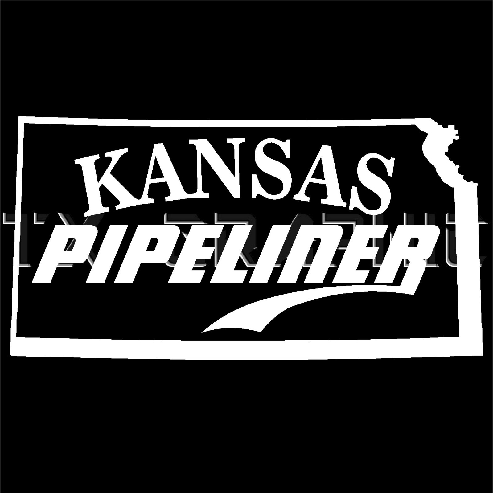 KANSAS PIPELINER PIPE LINER DECAL STICKER OIL NATURAL GAS