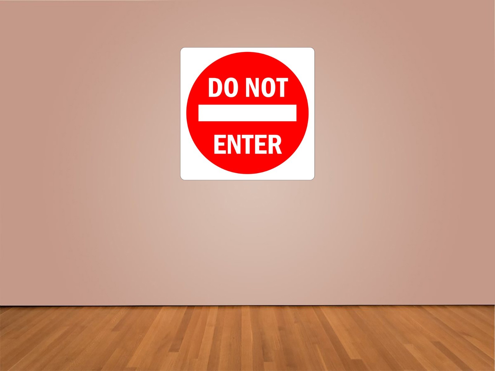 Do Not Enter Sign Indoor Wall Vinyl Decal Sticker 5" – 34" kids decor