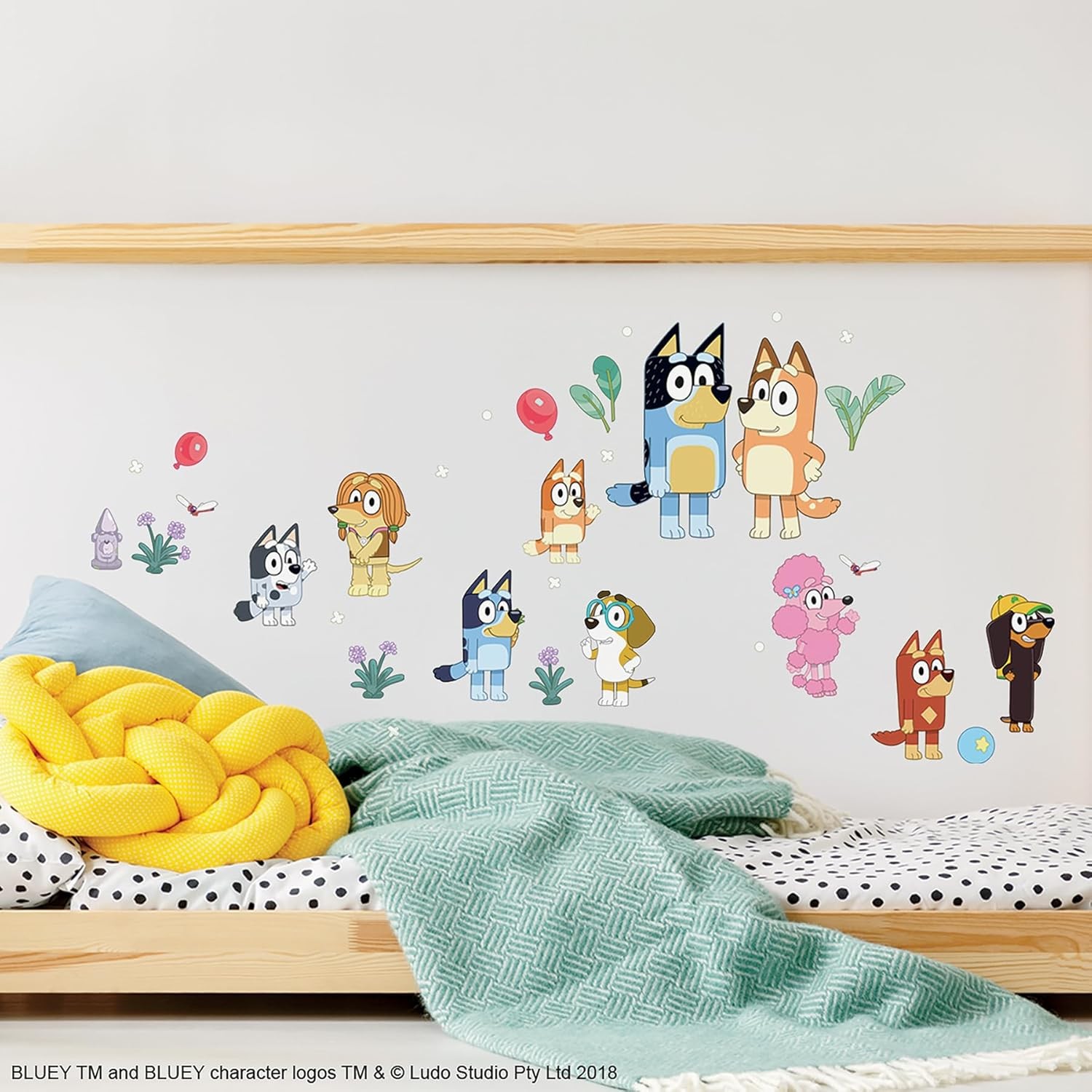 Bluey Wall Decals Peel and Stick – Family & Friends RoomMates Wall Stickers