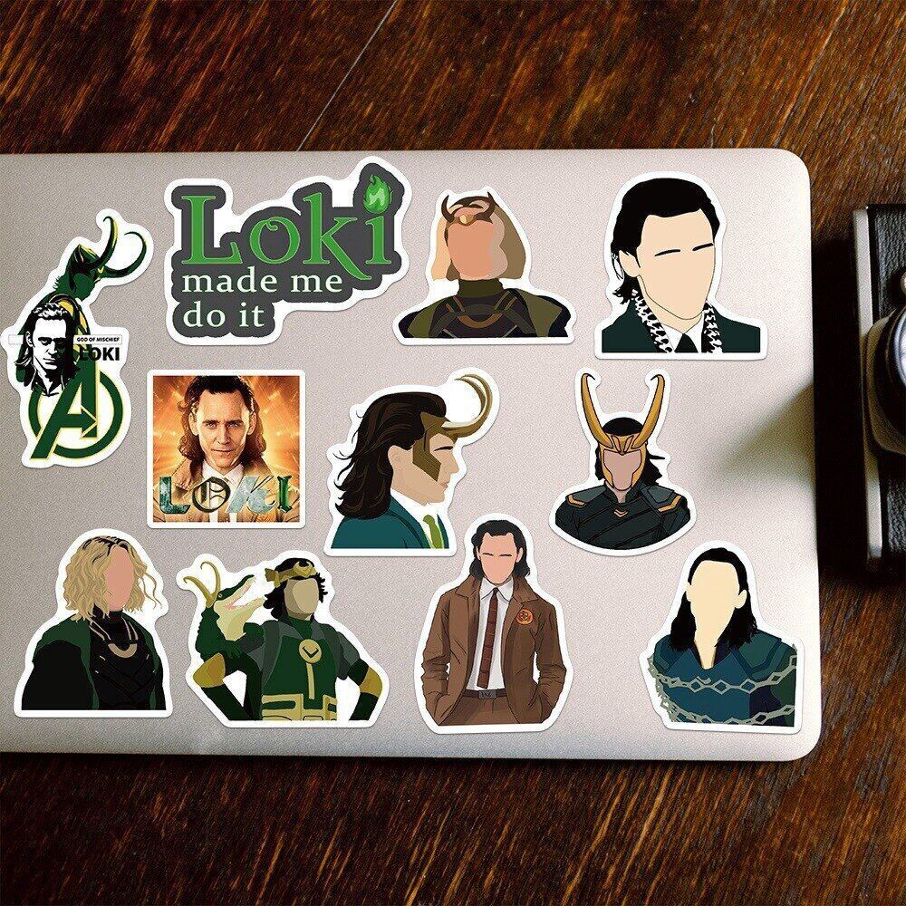 LOKI Vinyl Stickers~TV SHOW Marvel AVENGERS~Waterproof Laptop Skateboard Decals