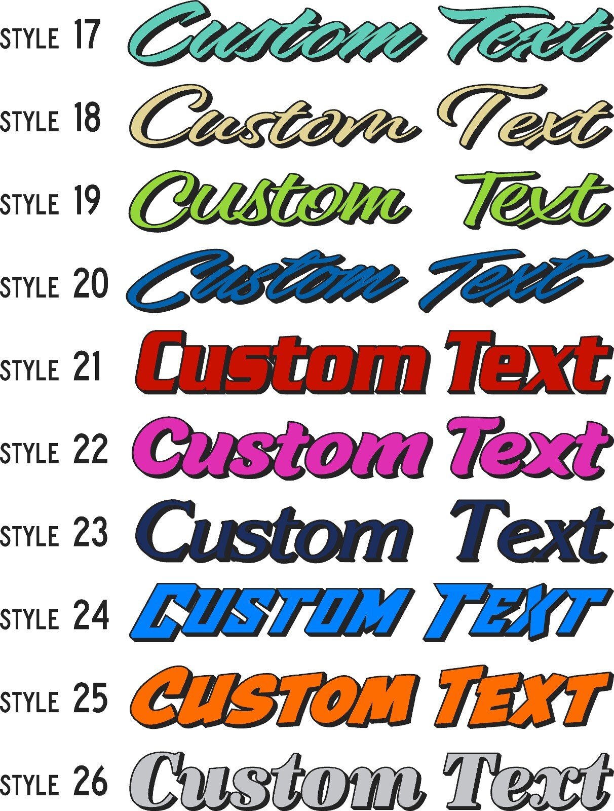 Custom Windshield Decal, Personalized Automotive Vinyl text graphic CTDP 2CL