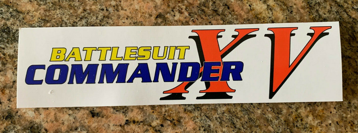 Tau Battlesuit Commander parody of Gundam vinyl sticker decal