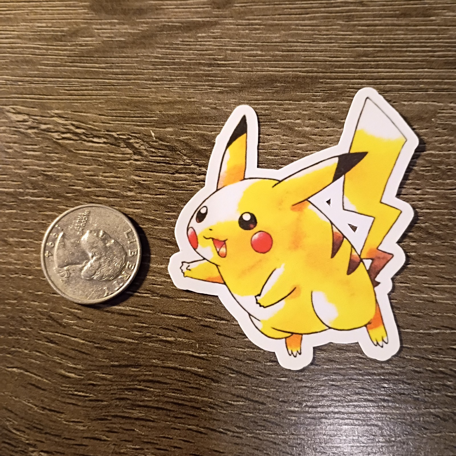 Pikachu Stickers – Lot of 6 – Vinyl, Waterproof, Die-cut – Original Artwork