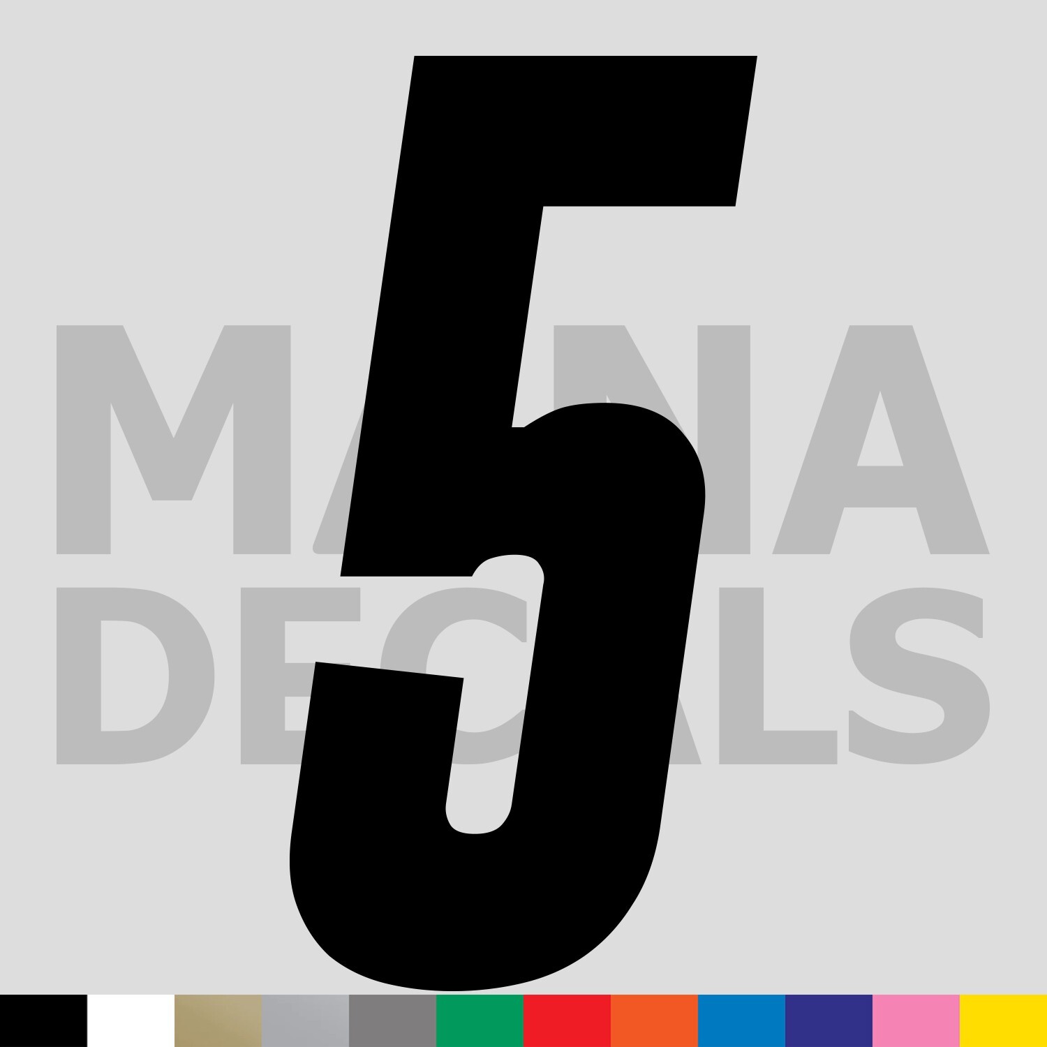Number Five 5 Vinyl Die Cut Decal Sticker – Racing Race Car Motocross Bike