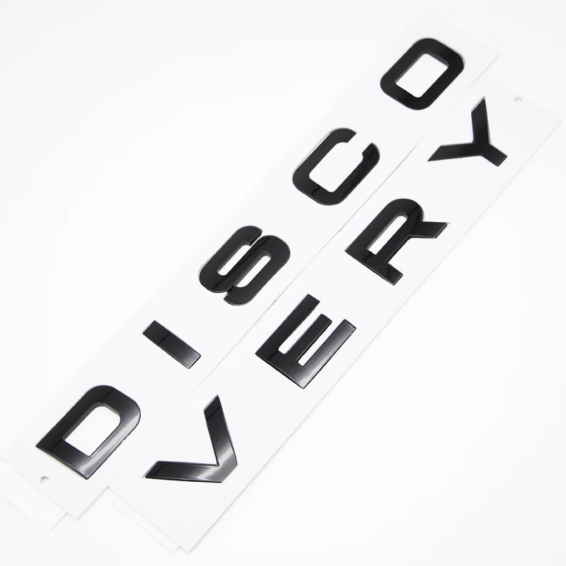 Matte Grey Discovery 5 Sport Front And Back Letters Lettering Bonnet Boot X1