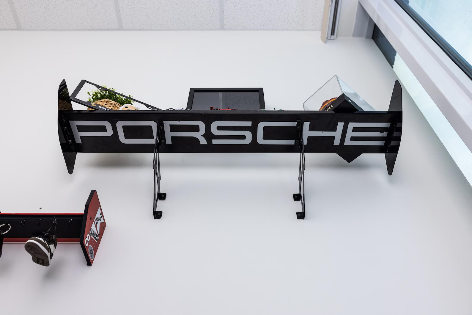 GT3RS Car Wall Shelf Car Spoiler Style Rear Wing Shelf – Automotive Home Decor