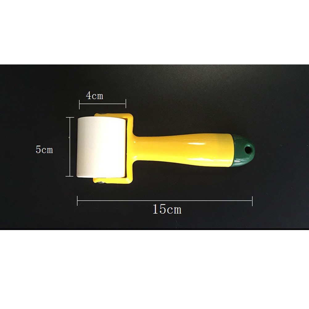 1Pcs Yellow Wall Paper Roller with High Quality Bearings for DIY Wall Decor