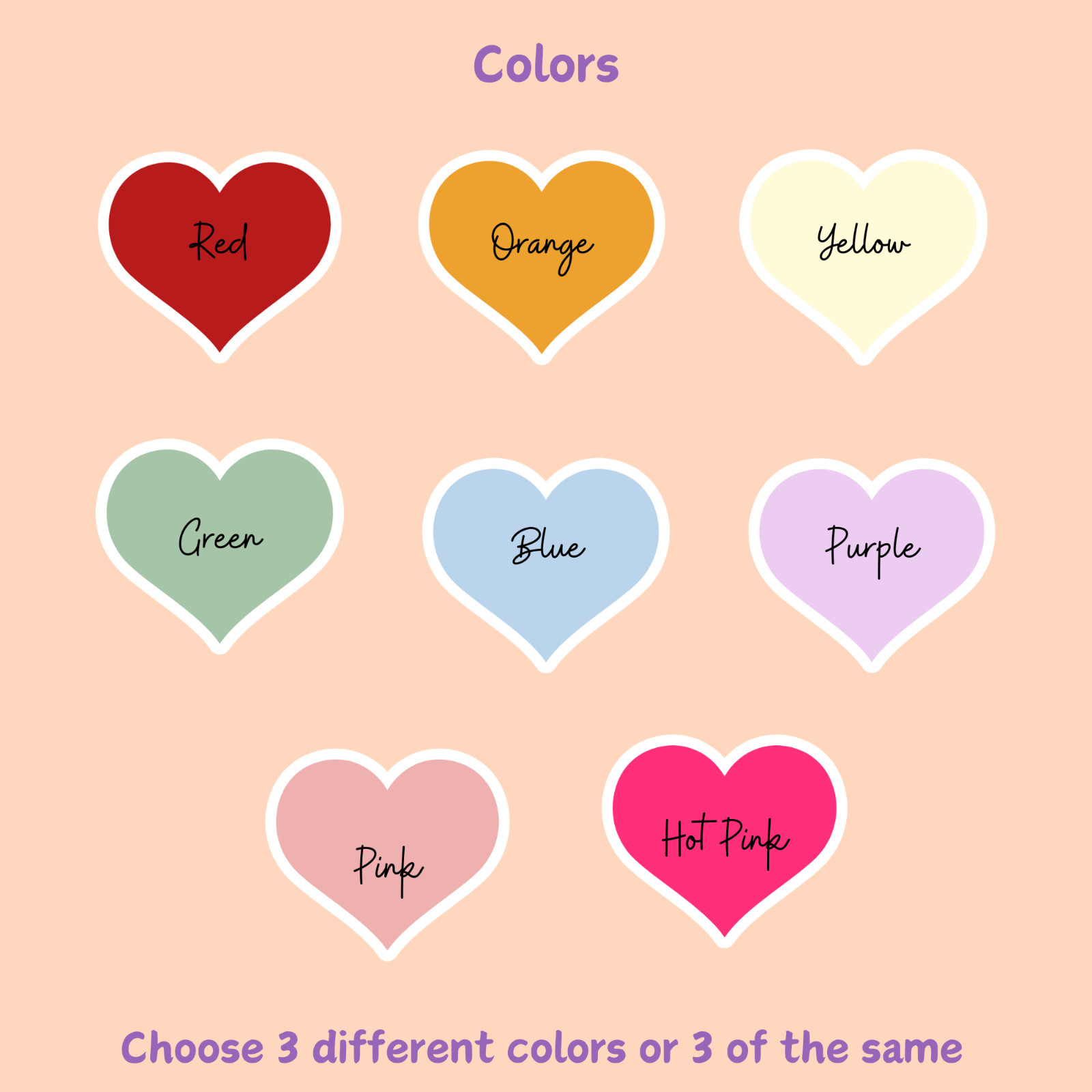 Heart Sticker Love Planner Journal Reward Laptop Water Bottle Phone
