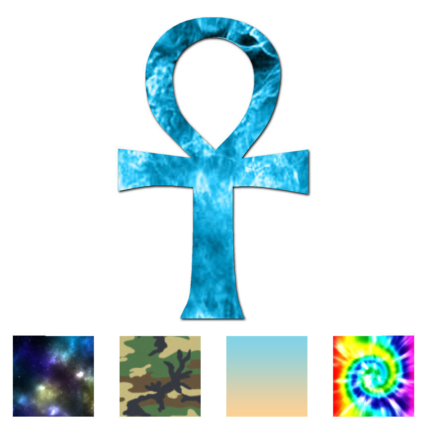 Ankh Key of Life – Vinyl Decal Sticker – Multiple Patterns & Sizes – ebn55