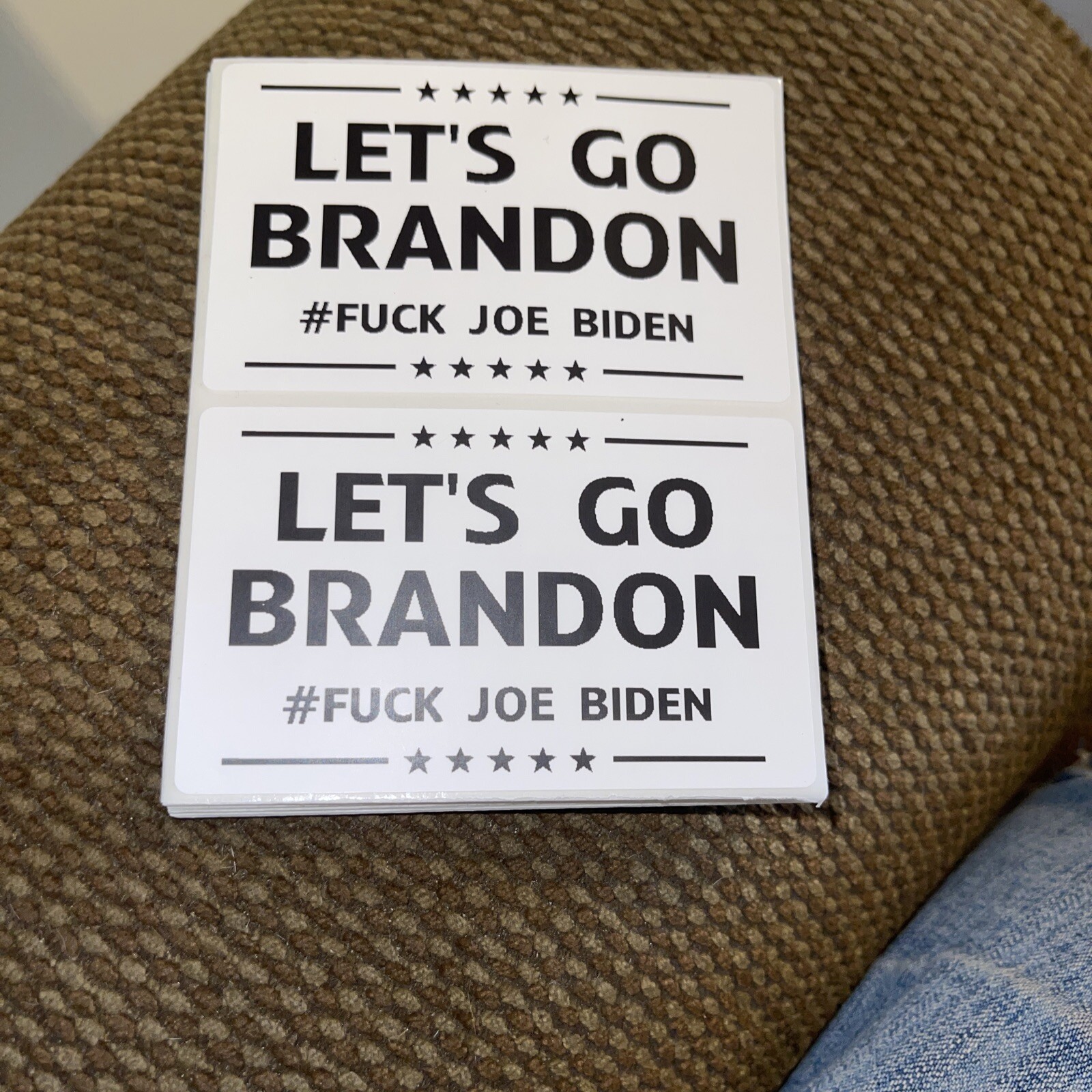 let’s go Brandon #*##% Joe Biden stickers X 2 (See description below￼)
