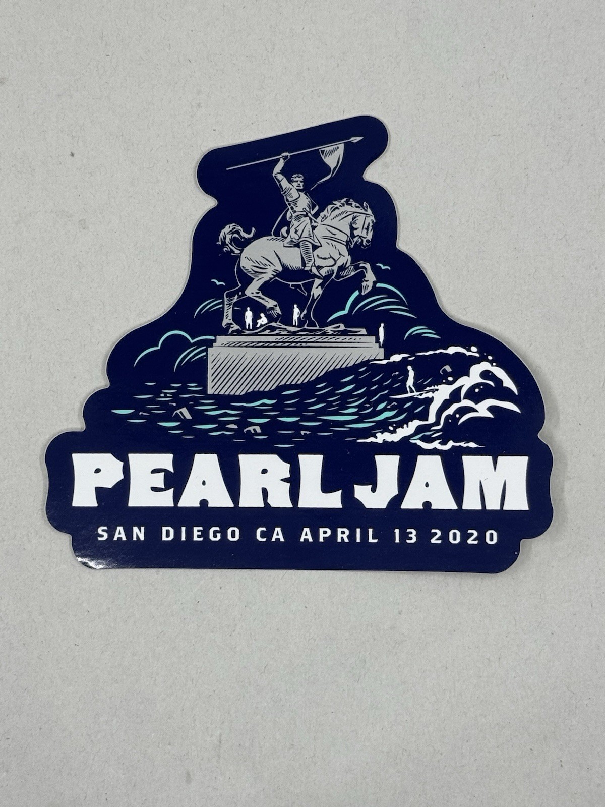 Pearl Jam San Diego CA 2020 event sticker Gigaton tour canceled show Vedder