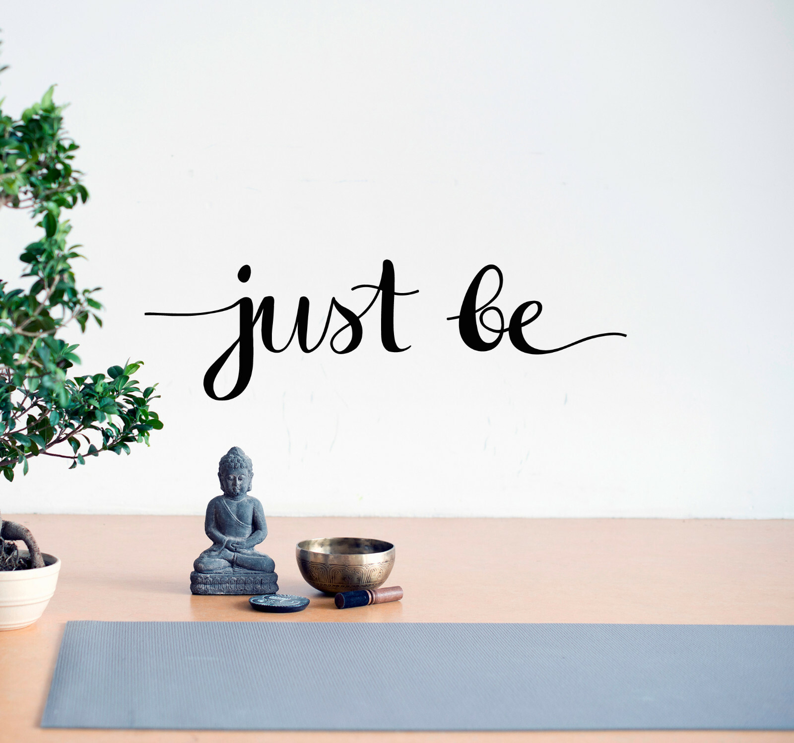 Vinyl Wall Decal Just Be Inspirational Quote Stickers 22.5 in x 6.5 in gz167