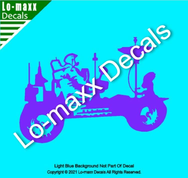 Apollo 15 Lunar Rover Vehicle Graphic Art Original Design Die Cut Vinyl Decal