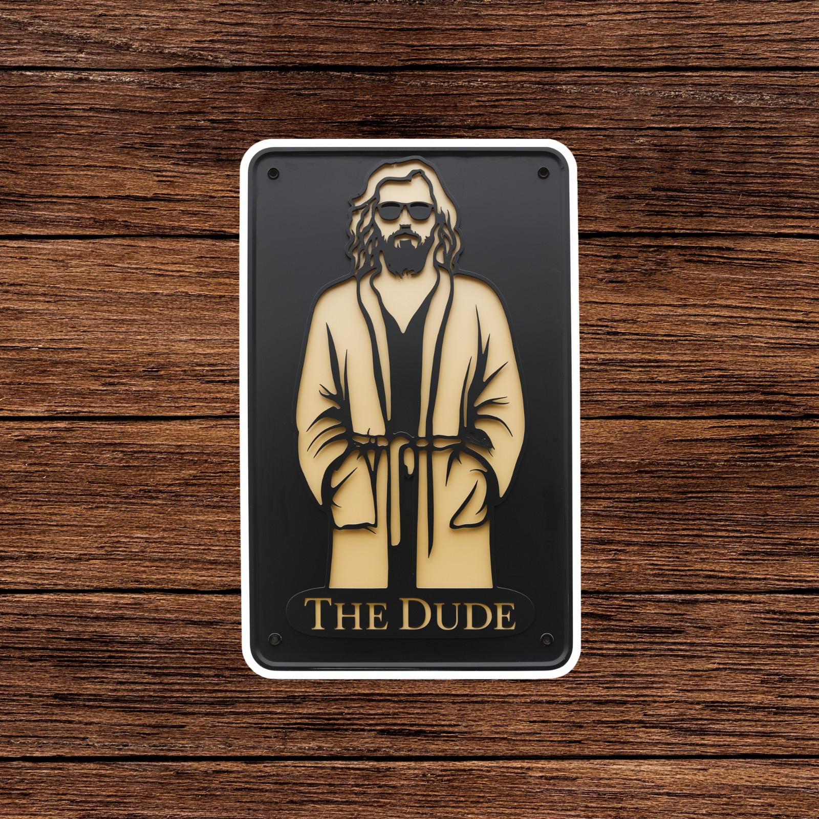 The Dude Abides – Cool Vinyl Sticker for Big Lebowski Fans #2269
