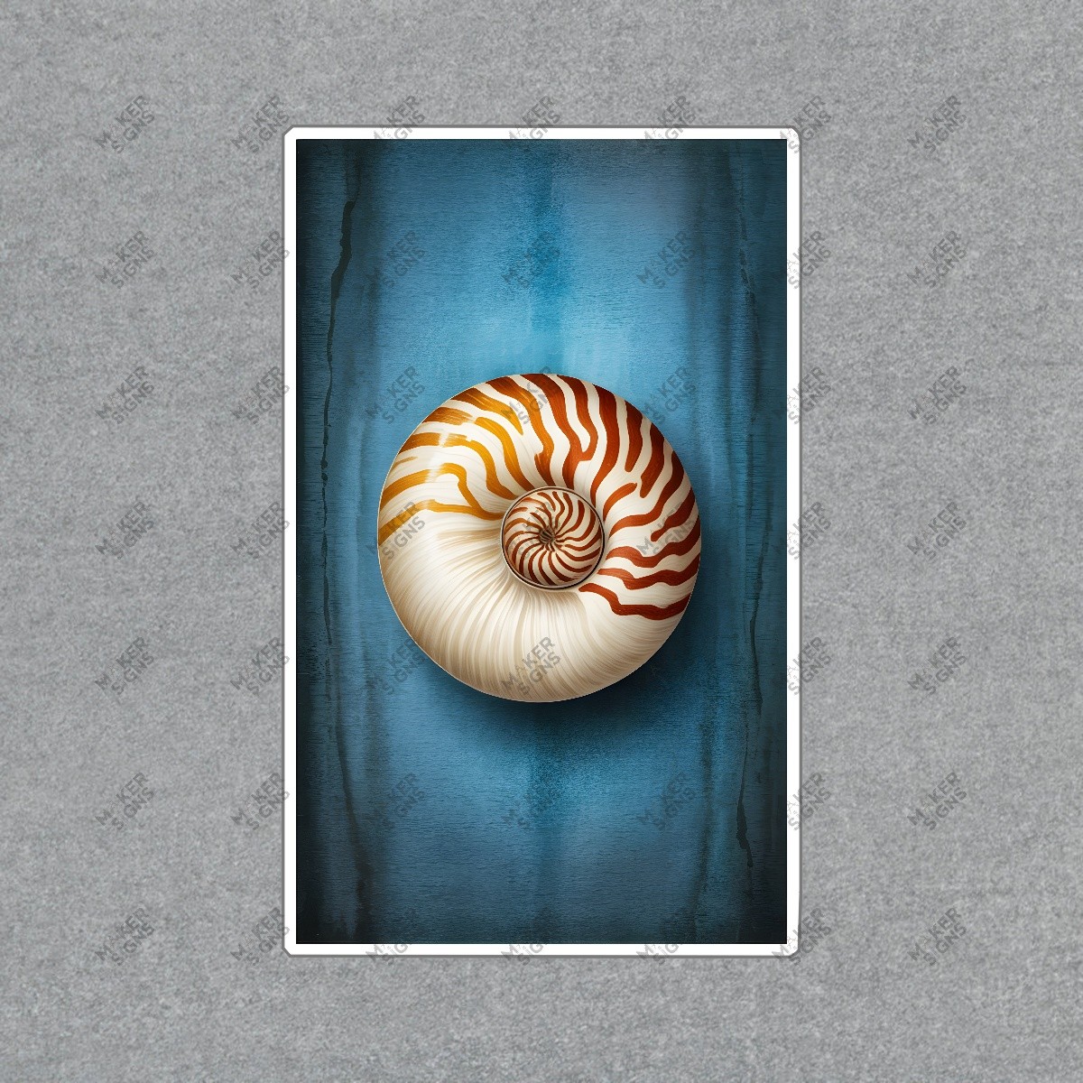 Nautilus Sh*** Art Print Elegant Ocean Decor, Nautical Home #8055