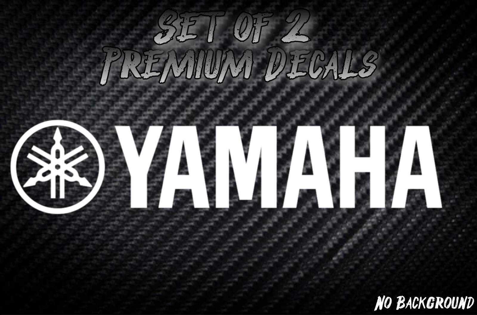 (2) Yamaha Sticker Decal Motorcycle Boat Window Tank Wheel Bike yz yzf fzr r1 r6