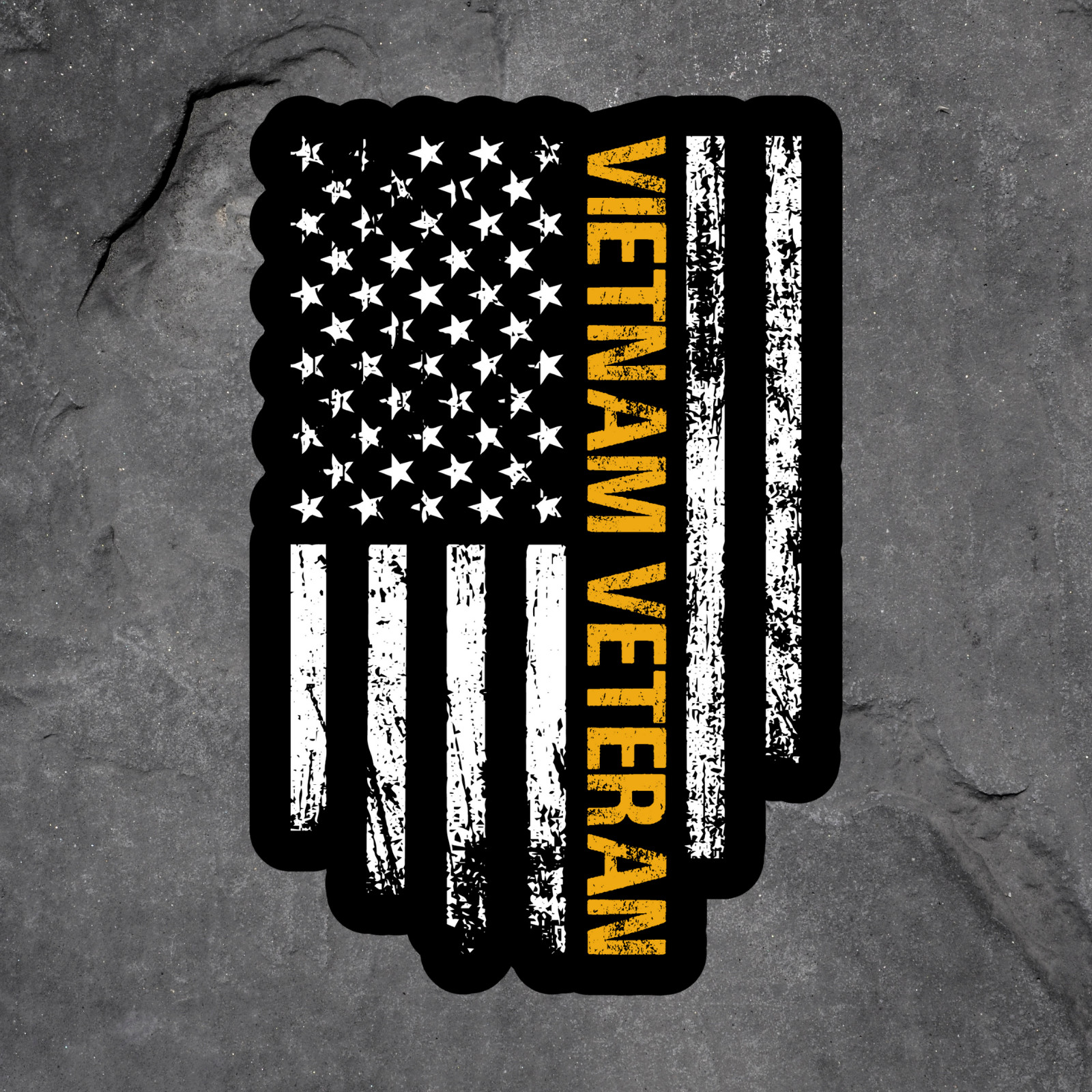 Vietnam Veteran Sticker Vinyl Decal Flag Military Patriotic Art