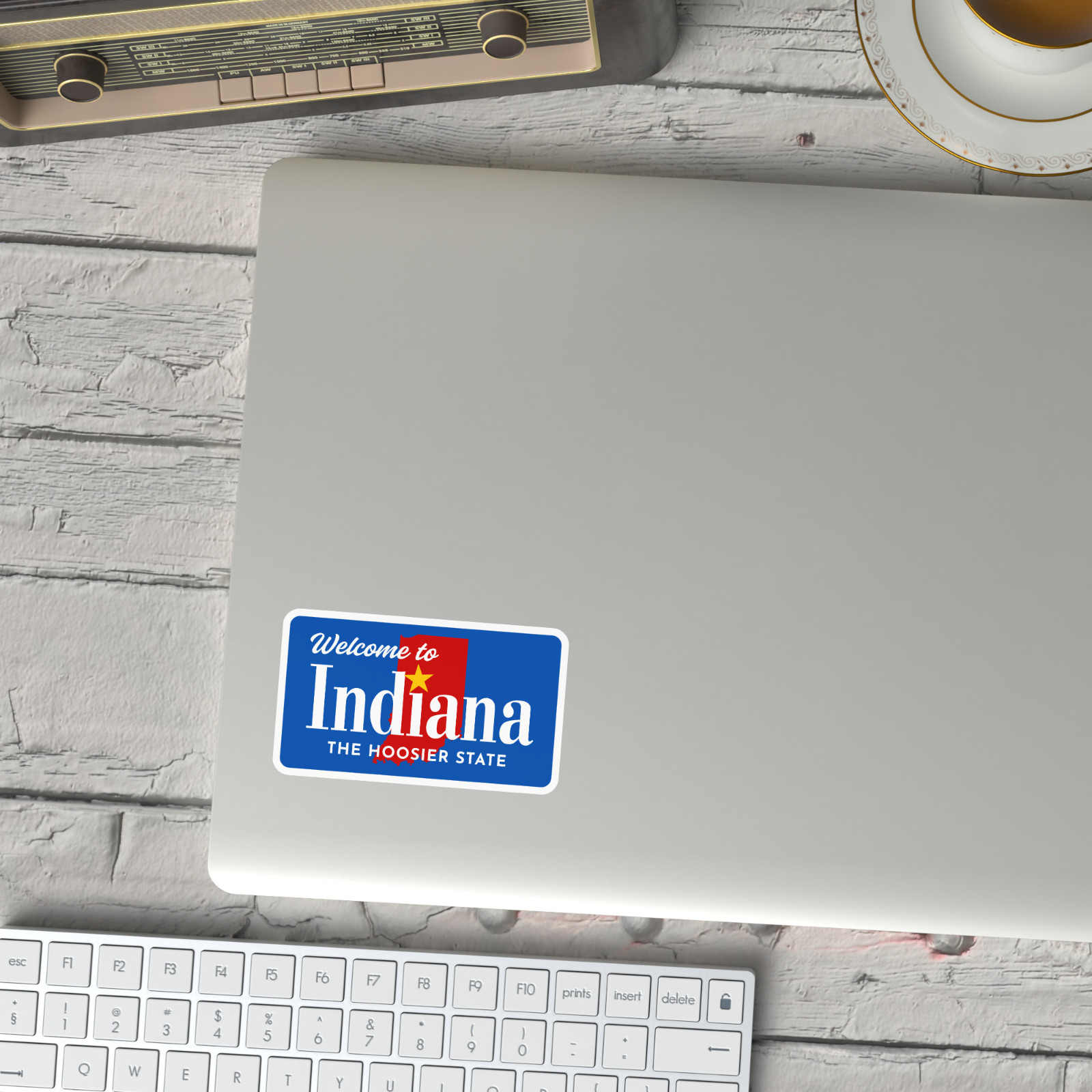 Welcome to Indiana Sticker The Hoosier State Vinyl Decal Waterproof Travel