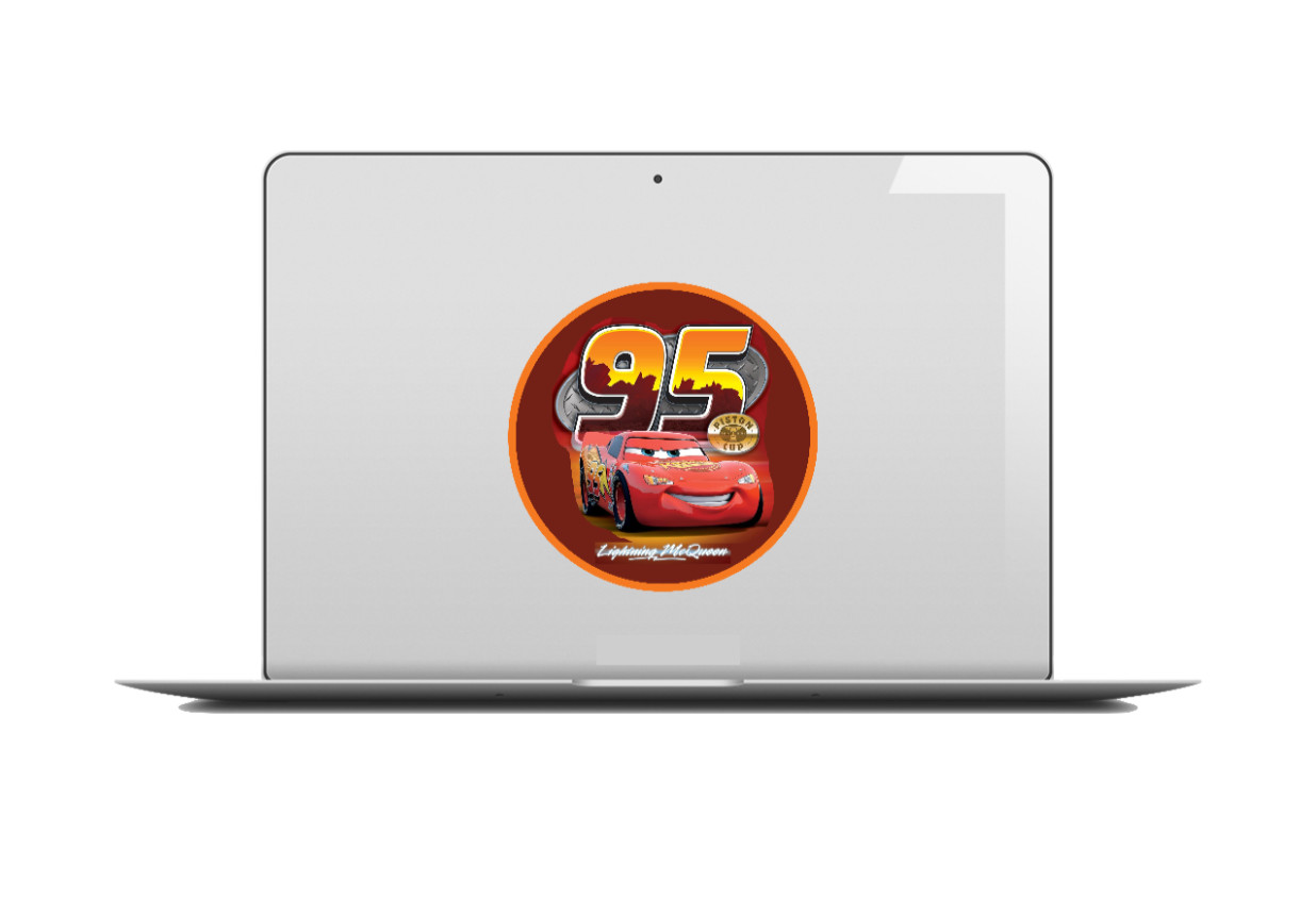 Movie – Cars "Lightning McQueen" – 4" Handmade Vinyl Decal Vehicle Cooler Laptop