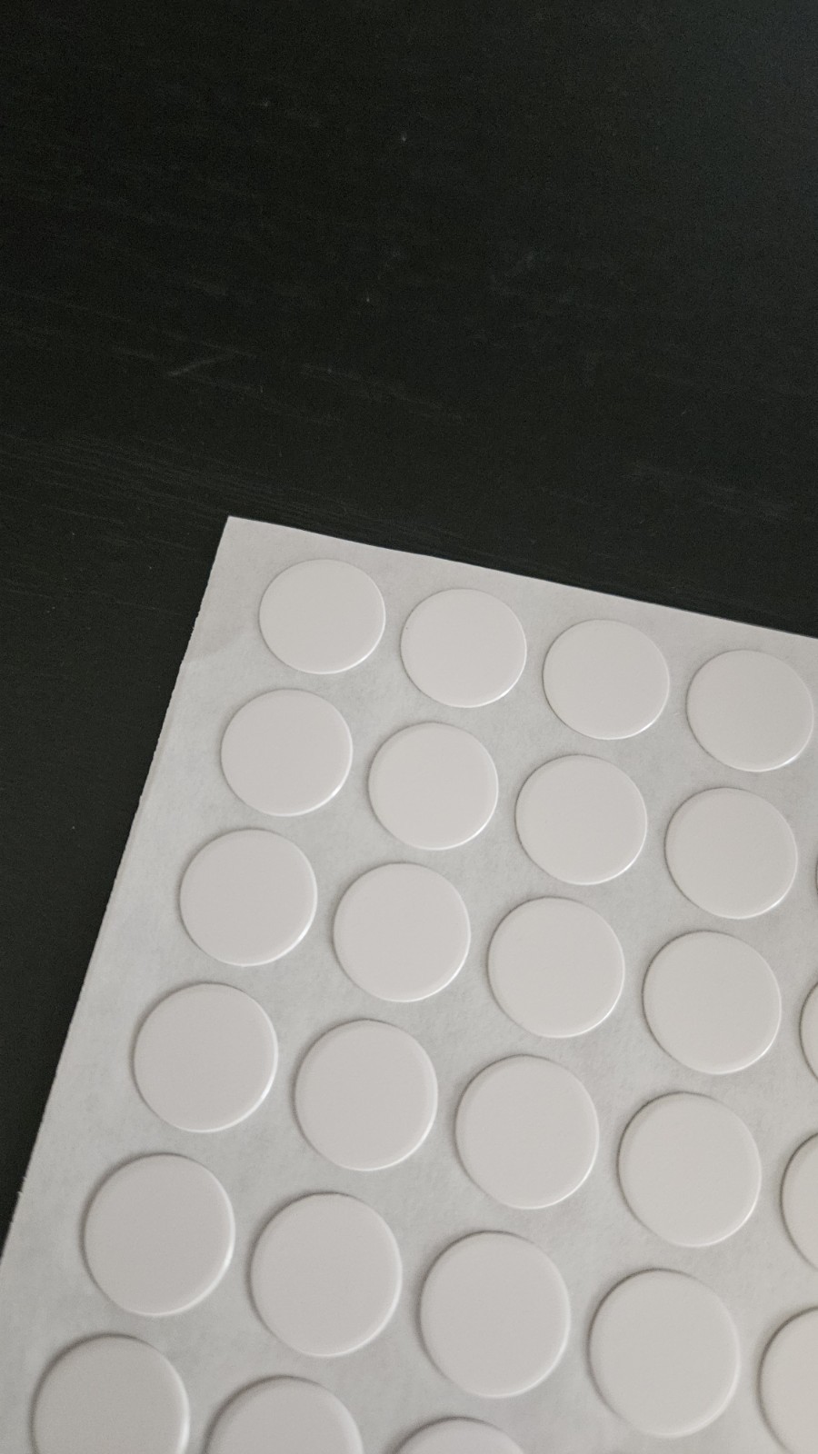 13" CUBE SYSTEM SCREW COVERS, IKEA KALLAX, CAM LOCK COVER STICKER – WHITE, 13MM