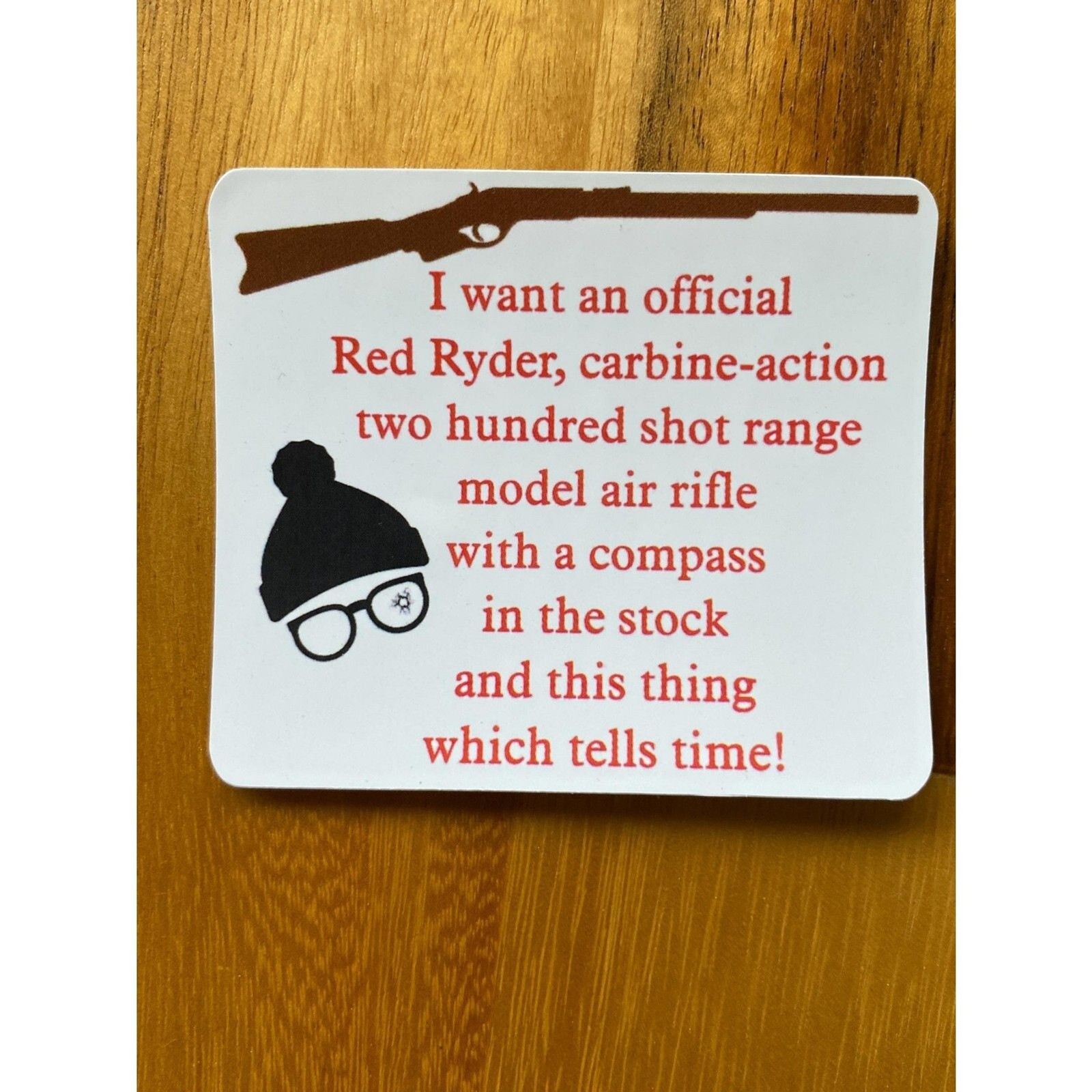 A Christmas Story Sticker Set (4) Ralphie Waterproof Movie Inspired Leg Lamp