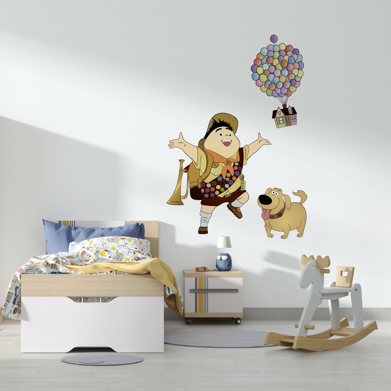 Up Movie Characters Decor Dug & Russel Vinyl Home Bedroom Wall Decoration 20×28