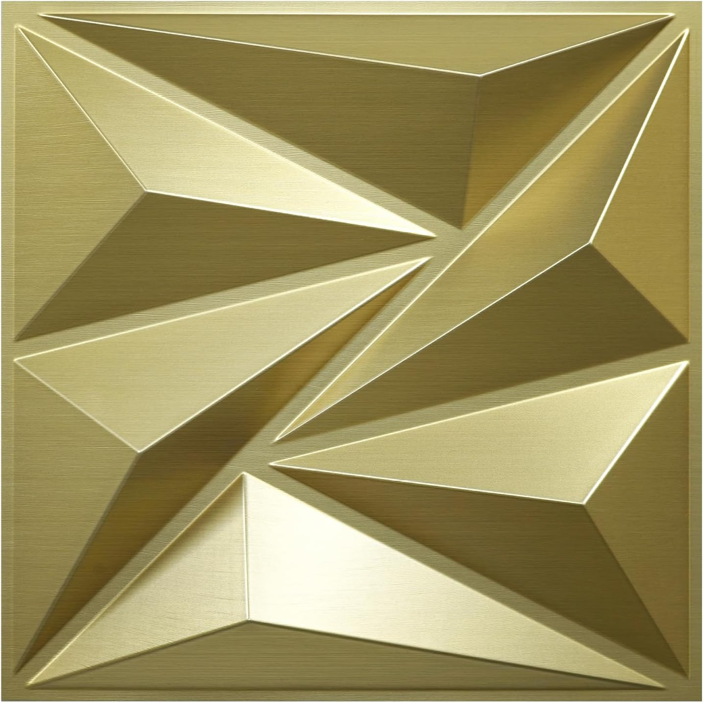 33 Pack 3D Wall Panels, 12"X12" Champaign Gold Accent Tiles for Home Decor