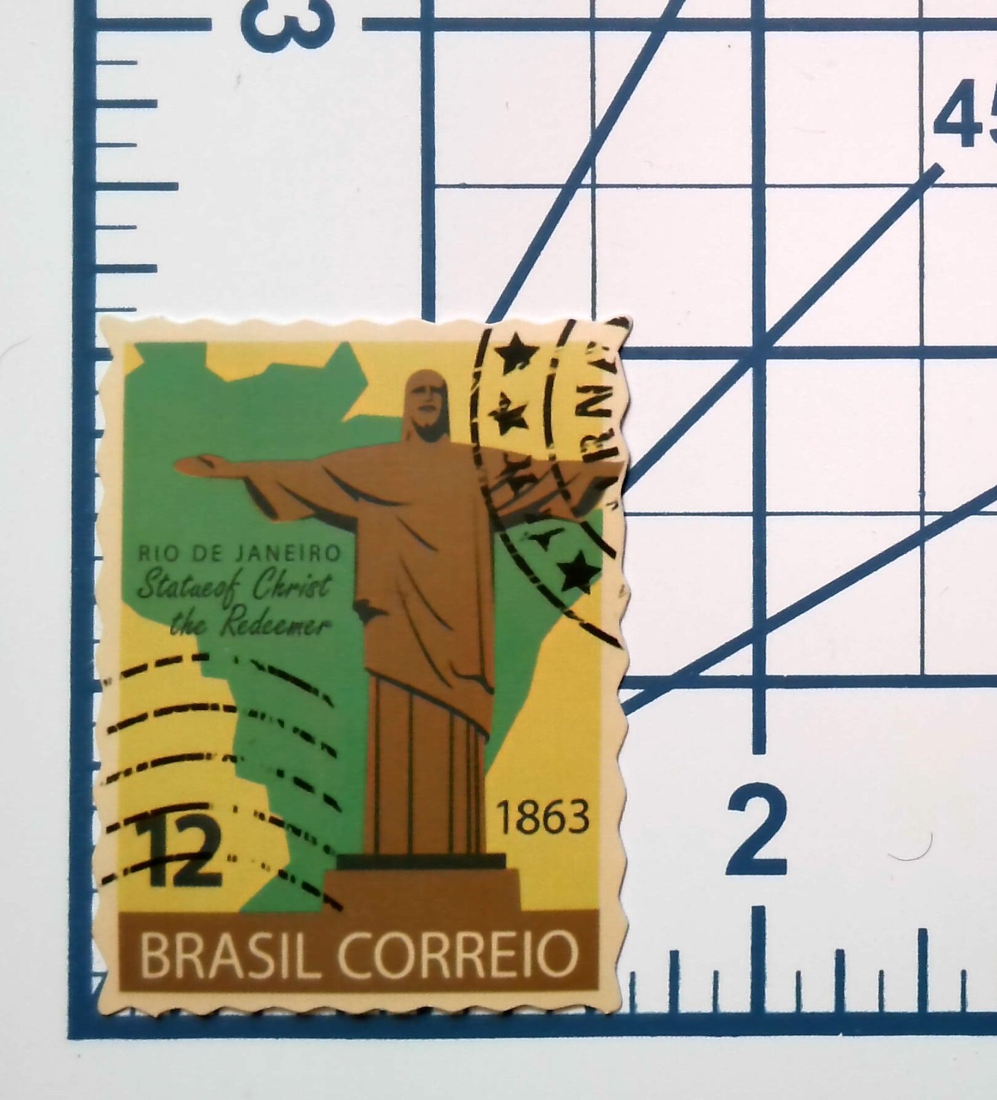 Brazil Rio de Janeiro Christ Redeemer Die Cut Vinyl Sticker Decal Scrapbooking