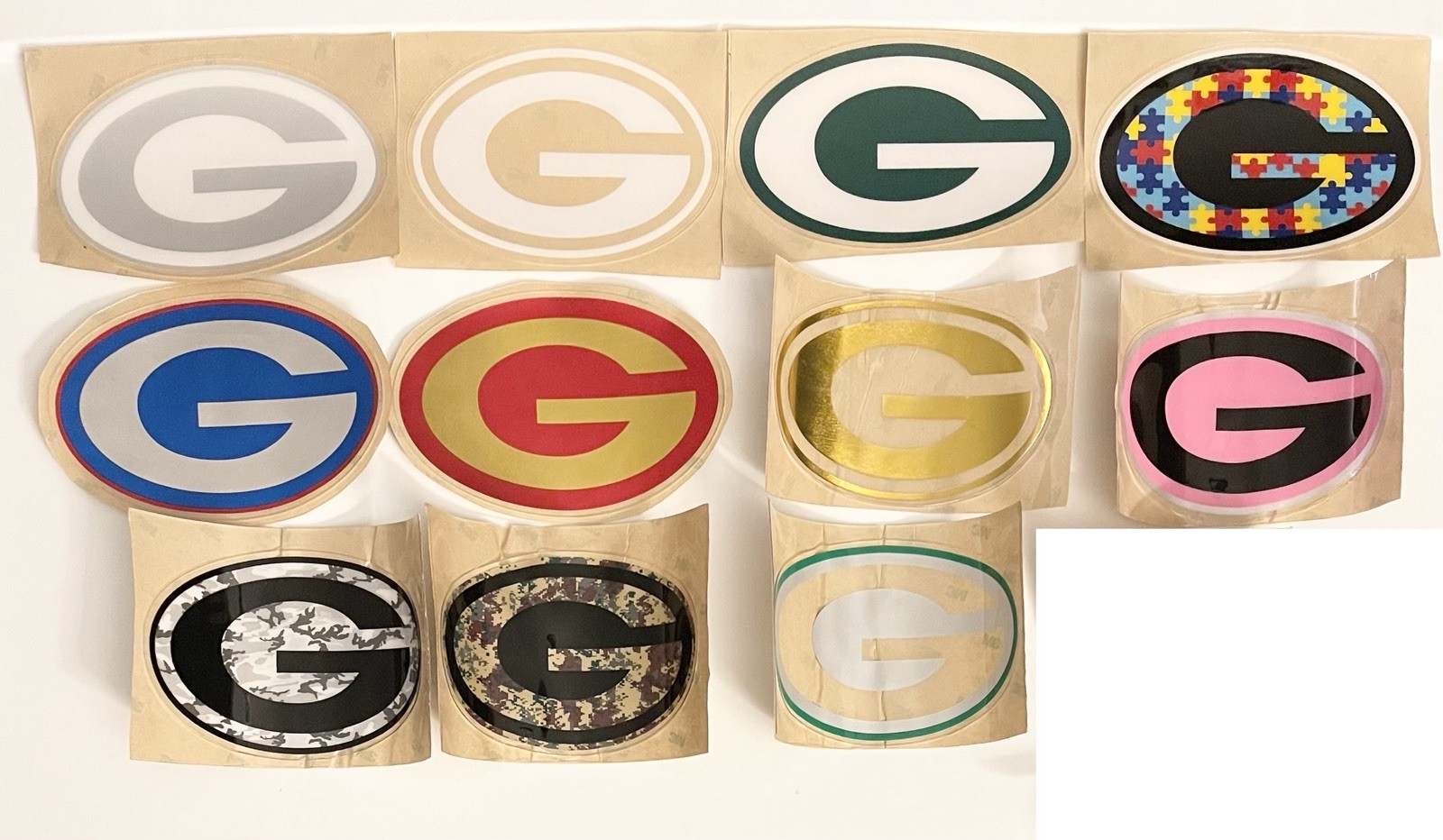 G Full-Size 3M 20 Mil Football Helmet Decals