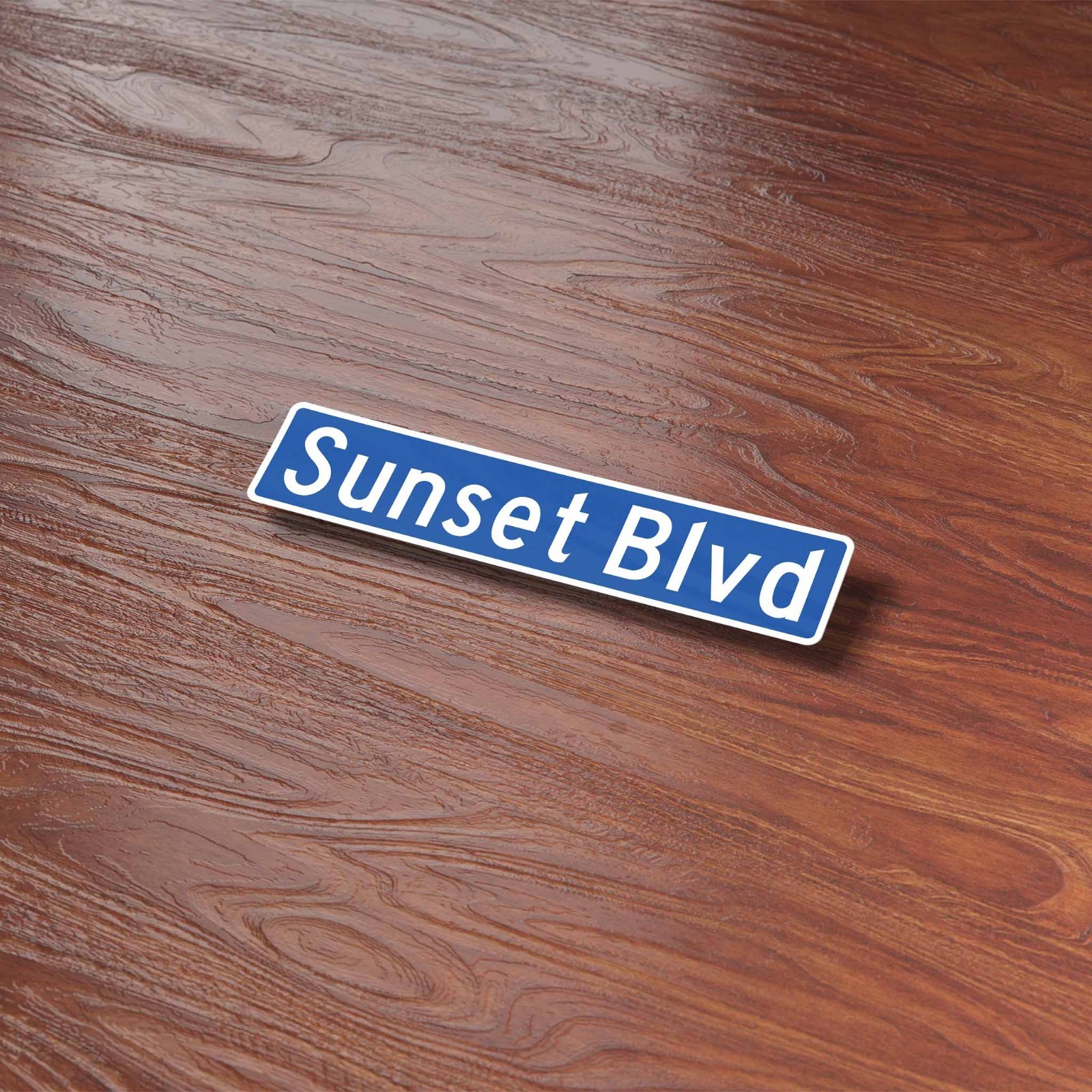 Sunset Blvd Los Angeles Street Sign Sticker – Southern California LA Decal