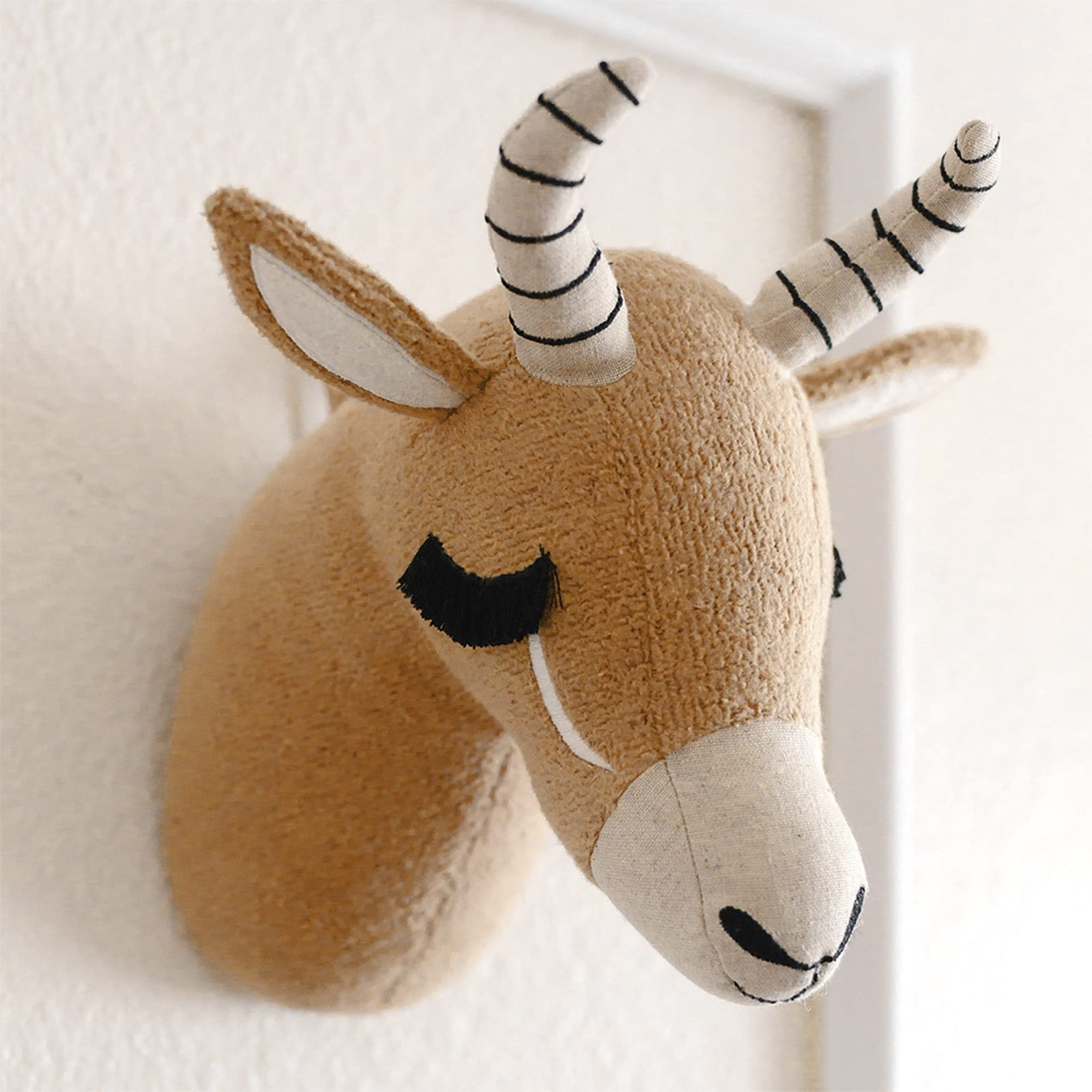Safari Nursery Décor, Plush Animal Wall Décor for Boys and Girls, Antelope, 7…
