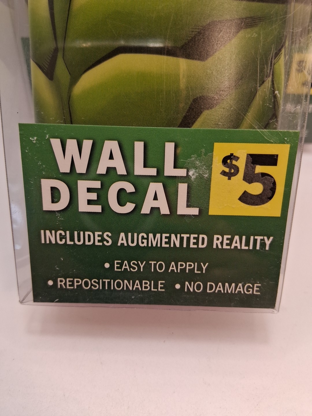 Marvel Hulk Wall Decal Augmented Reality Action Reusable Peel Stick NEW Lot Of 3