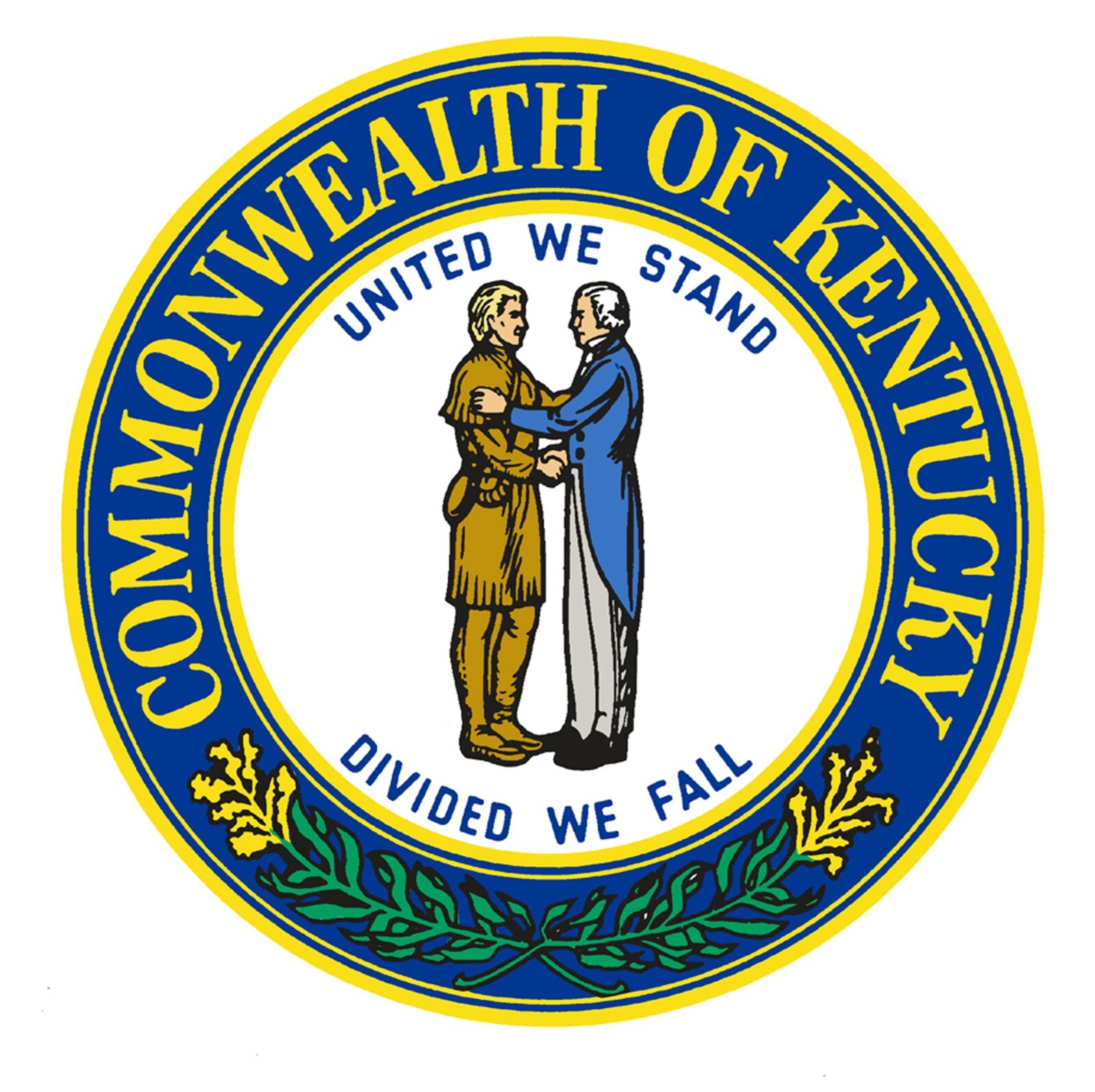 Kentucky state seal sticker weatherproof bumper vinyl decal