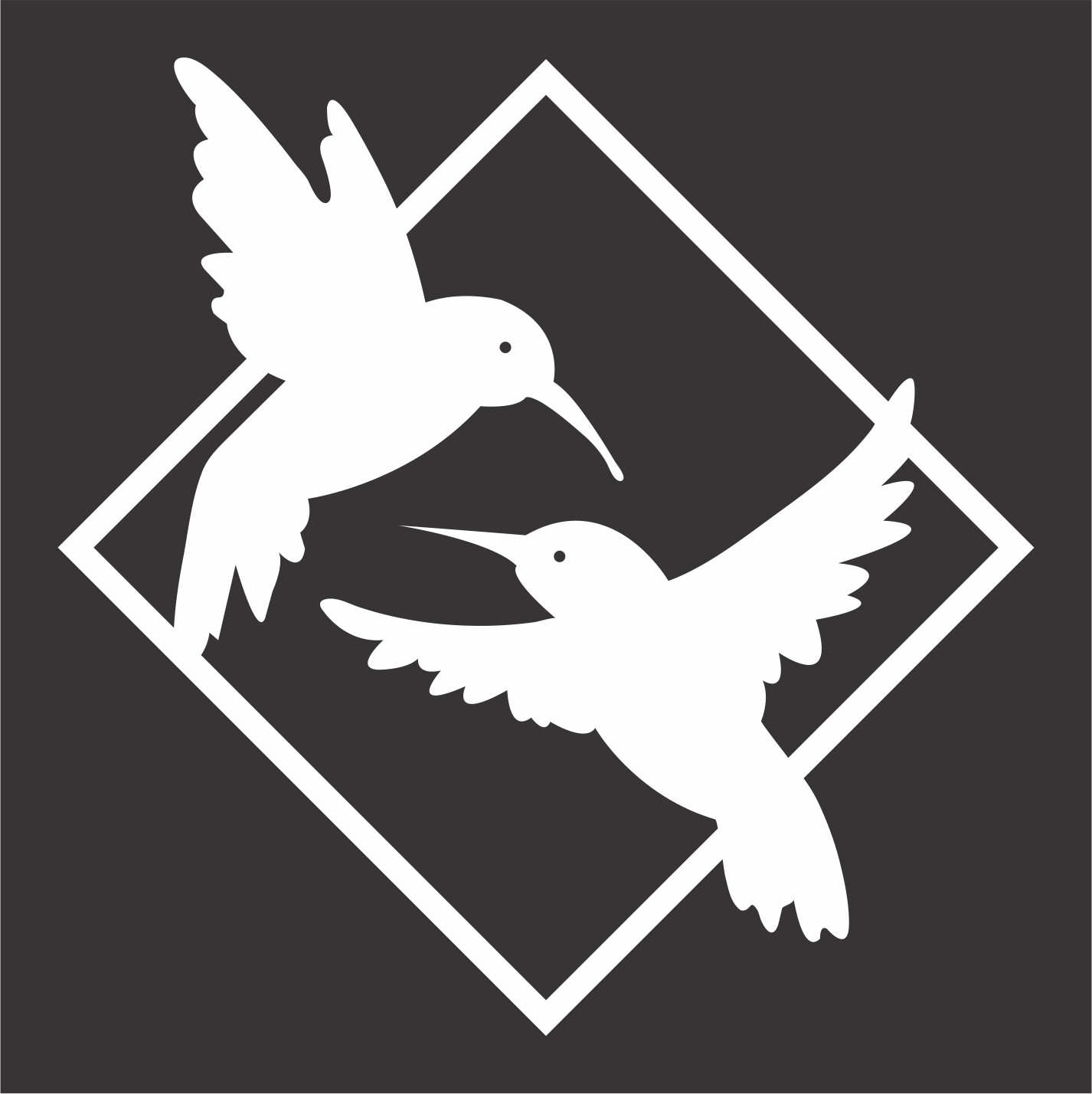 Hummingbirds Car Window Decal SUV Truck RV Tablet Laptop Bumper Sticker Outdoor