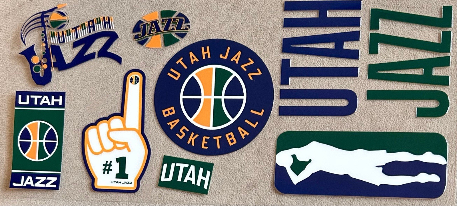UTAH Basketball Team UV DTF Vinyl Transfer Sticker Cup Wrap DIY Glasses Bottles