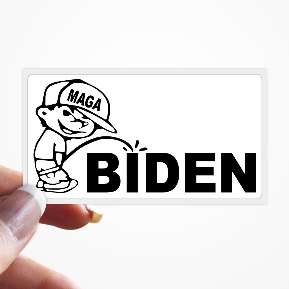 Piss On Biden Sticker – MAGA FJB – Bulk 25+ PCS Stickers Statement Action Packs