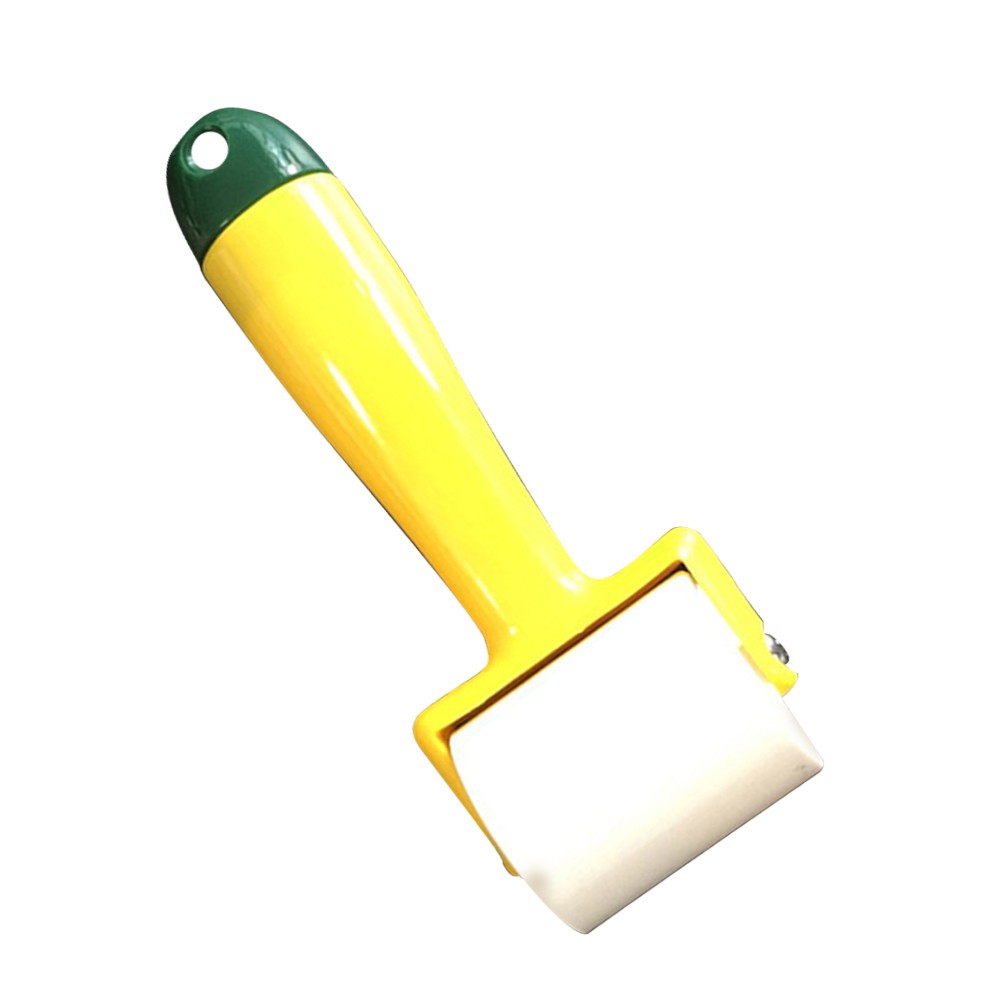 1Pcs Wallpaper Seam Roller Yellow Plastic DIY Tool for Wall Decoration Use