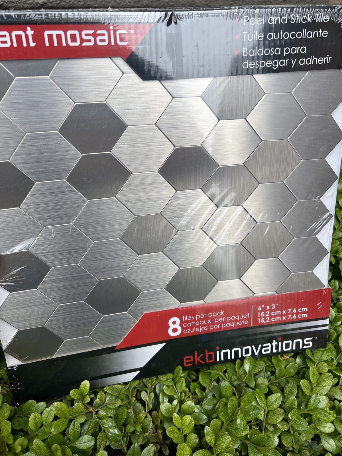 Instant Mosaic TM Metal Peel and Stick Backsplash (12" X 12")