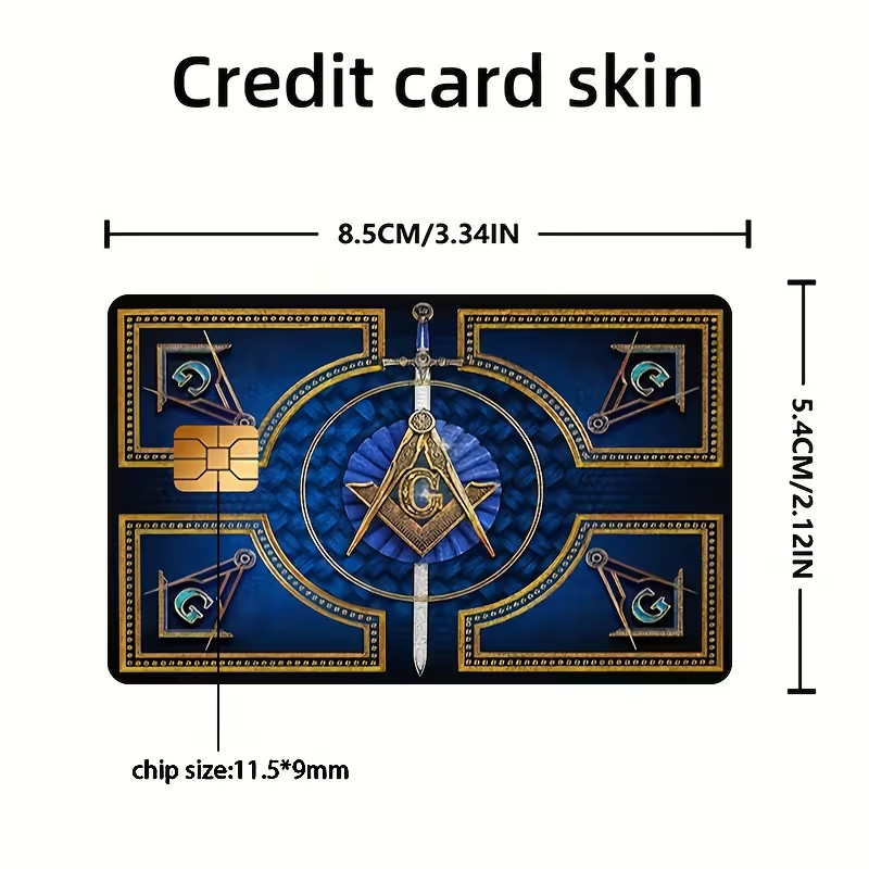 Freemason Master Mason Credit Card Skin Sticker Debit Card Wrap Decal