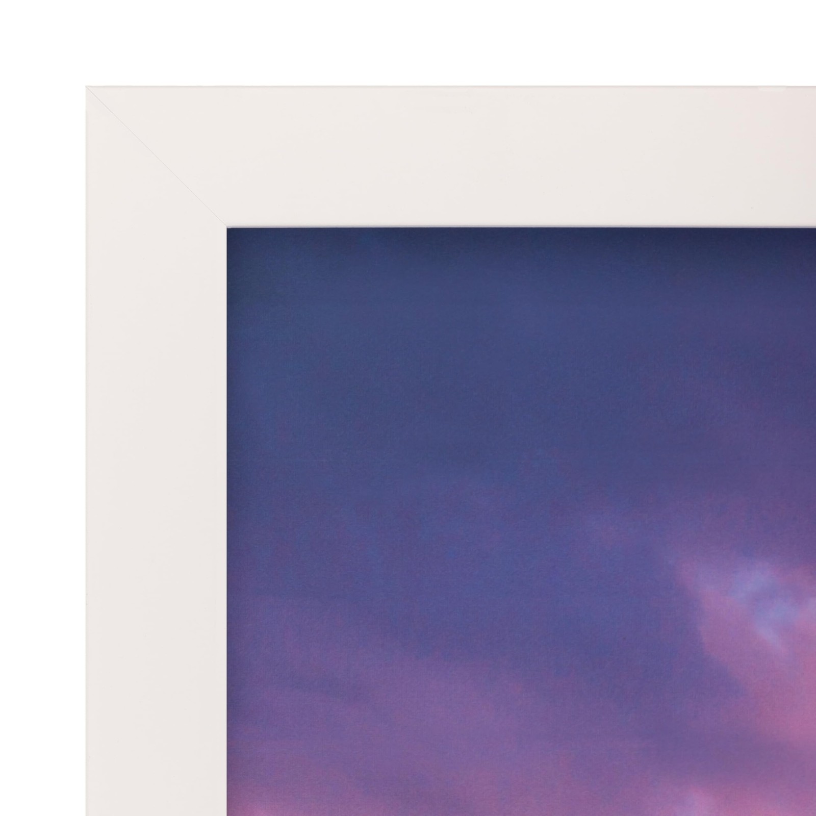 Snap – 10"x20" White Wood Wall Poster Frame – Wall Mount Display – Perfect Fi…